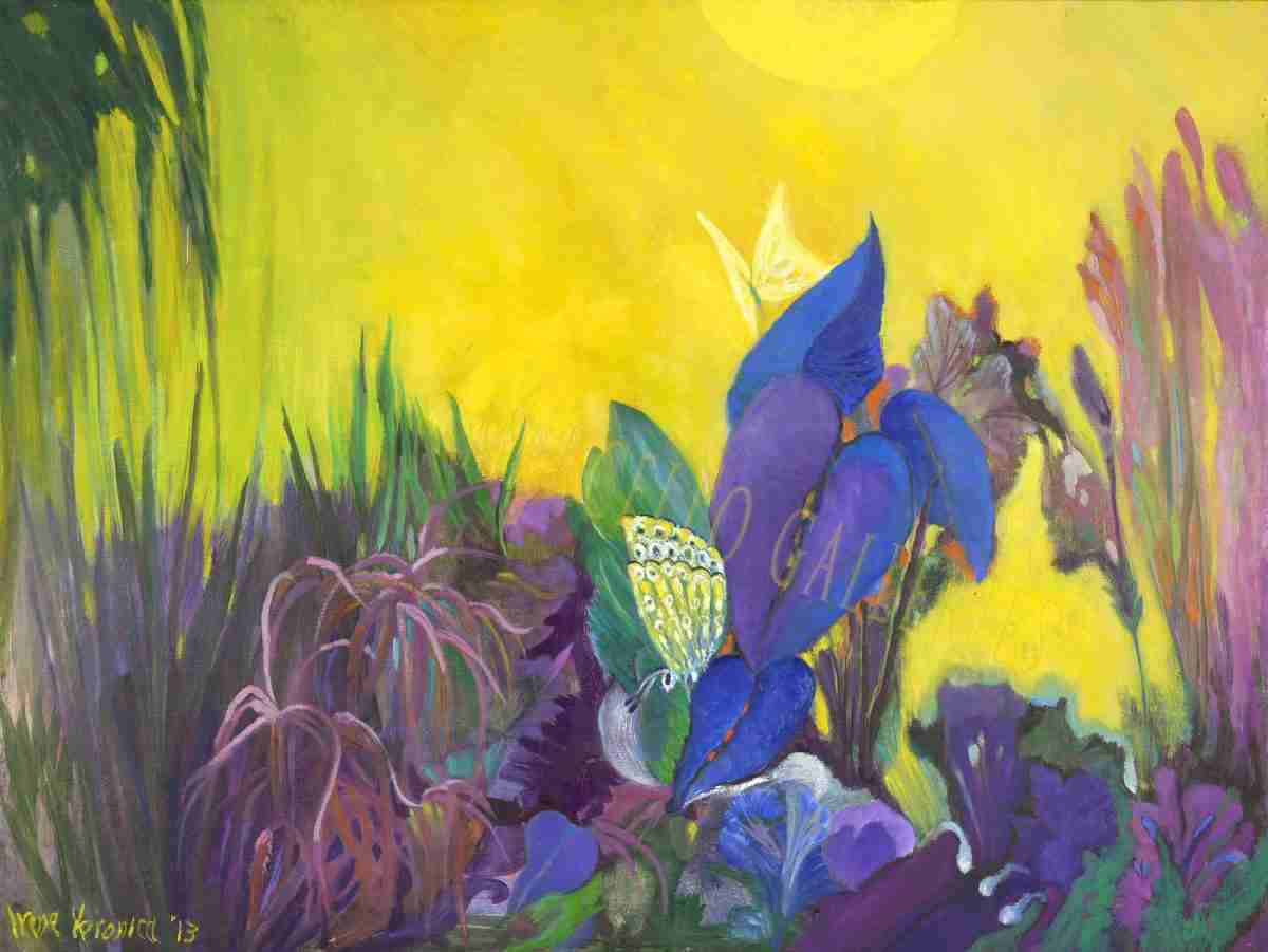 Butterflies Are Free, an original oil painting by Irene Veronica Marcello, 2013 Butterflies Are Free, an original oil painting by Irene Veronica Marcello, 2013