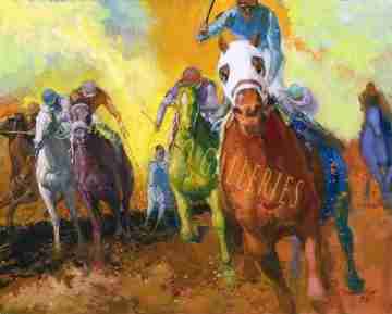Mudders_Horse_Race by Frank G. Marcello, 1998