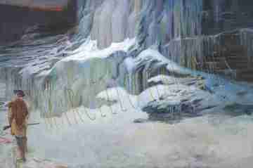 The Ice Wall by Frank G. Marcello (b. 1929 - 2020)