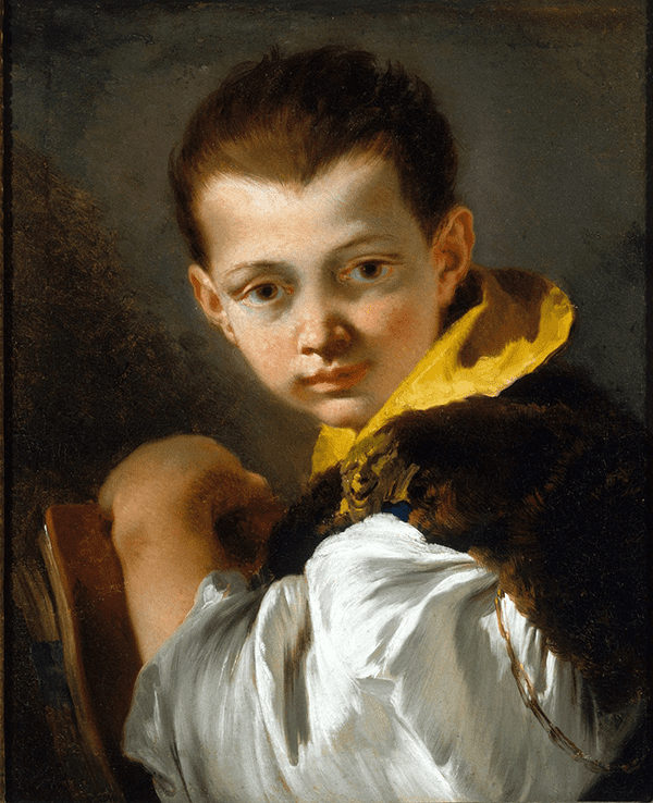 Portrait of the Artist's son, Lorenzo. by Giovanni Battista Tiepolo.