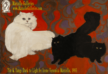 Yin Yang: Dark to Light by Irene Veronica Marcello. 1983