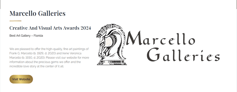 Marcello Galleries on LuxeLife Marcello Galleries Award on LuxeLife