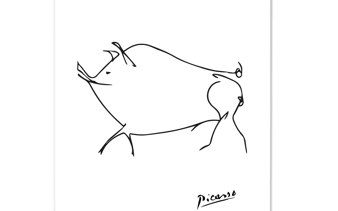 Picasso's Pig Serigraph